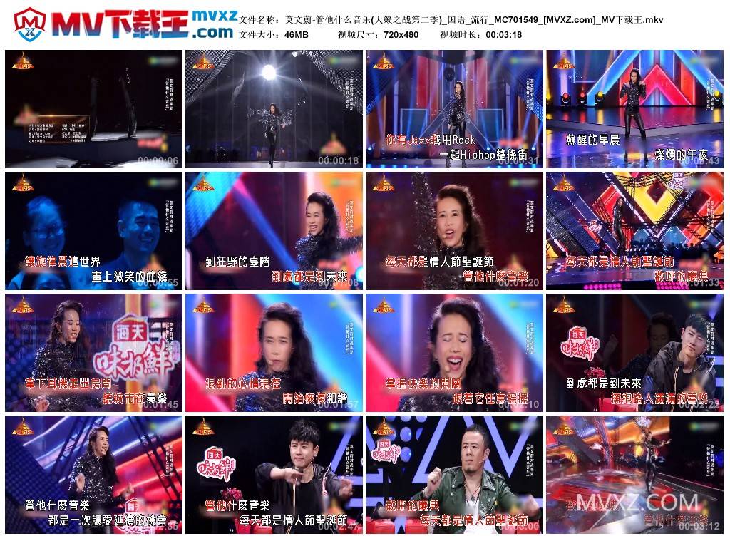 莫文蔚-管他什么音乐(天籁之战第二季)_国语_流行_MC701549